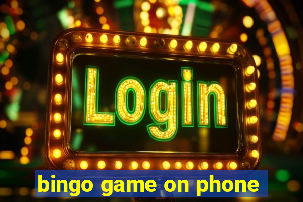 bingo game on phone