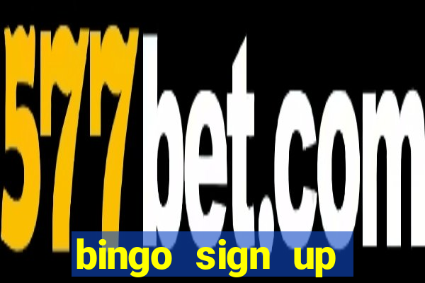 bingo sign up offers no wagering