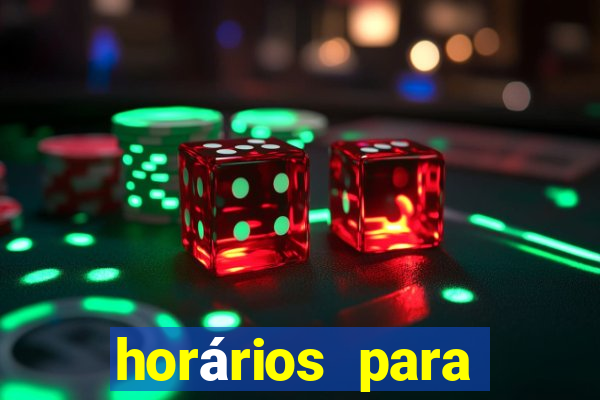 horários para jogar no fortune tiger