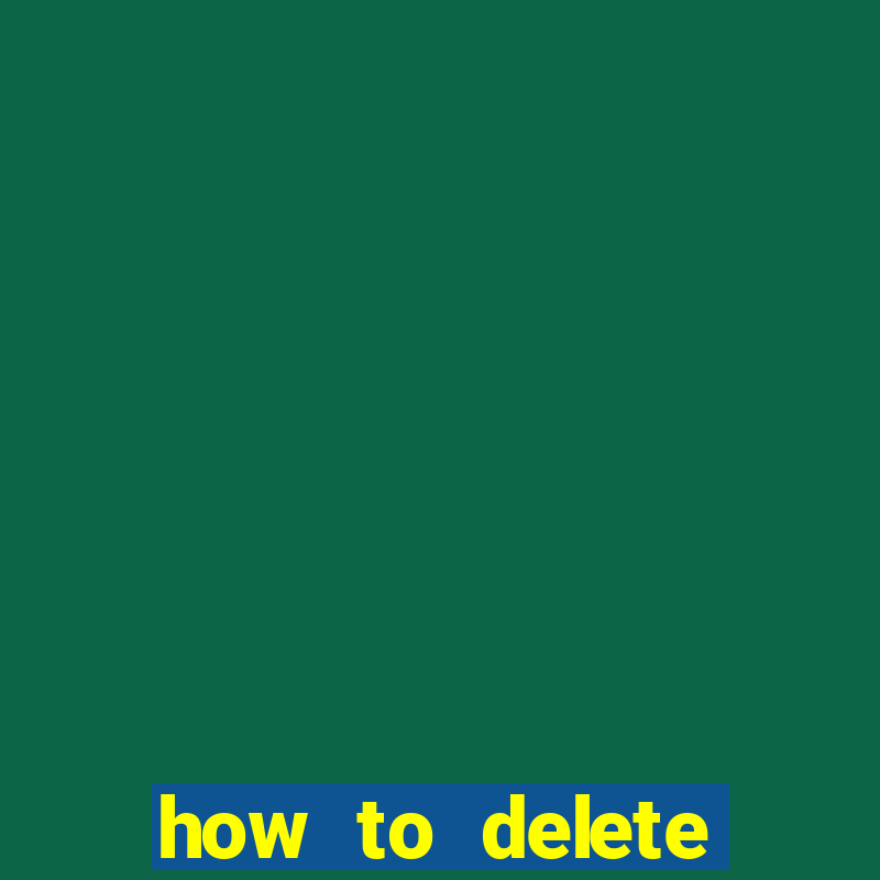 how to delete account in bingo plus