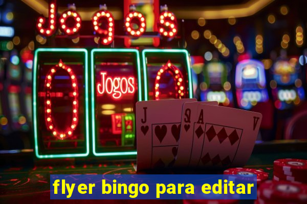 flyer bingo para editar