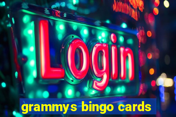 grammys bingo cards