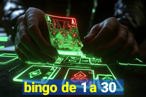 bingo de 1 a 30