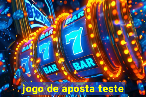 jogo de aposta teste