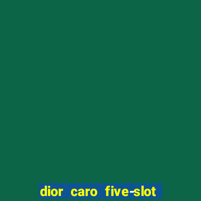 dior caro five-slot card holder