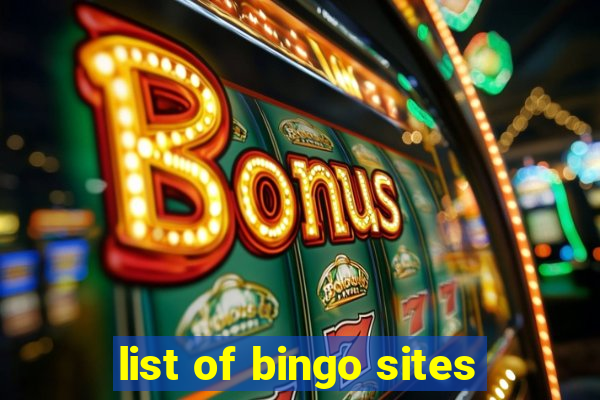 list of bingo sites