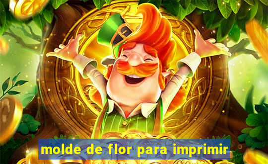 molde de flor para imprimir