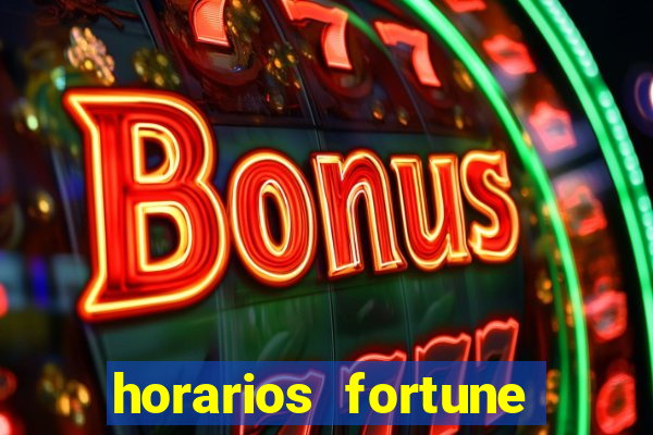 horarios fortune tiger hoje