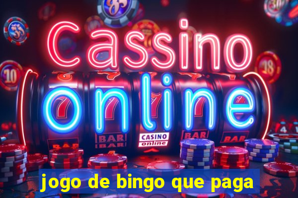 jogo de bingo que paga