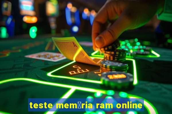 teste mem贸ria ram online