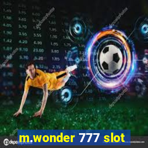 m.wonder 777 slot