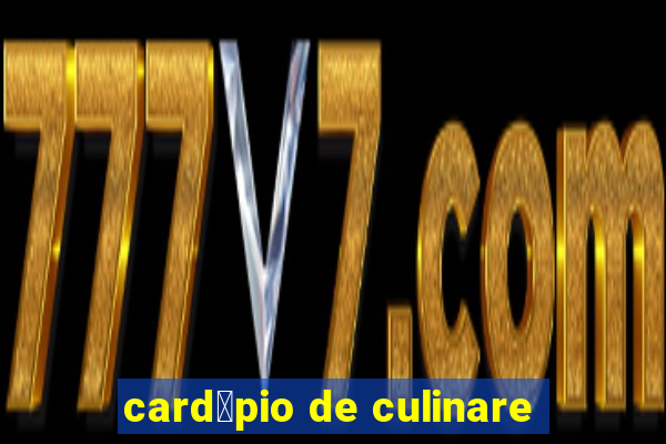 card谩pio de culinare