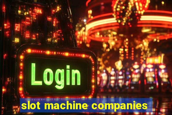 slot machine companies