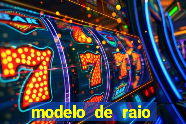 modelo de raio para imprimir