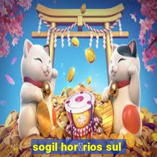 sogil hor谩rios sul