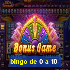 bingo de 0 a 10