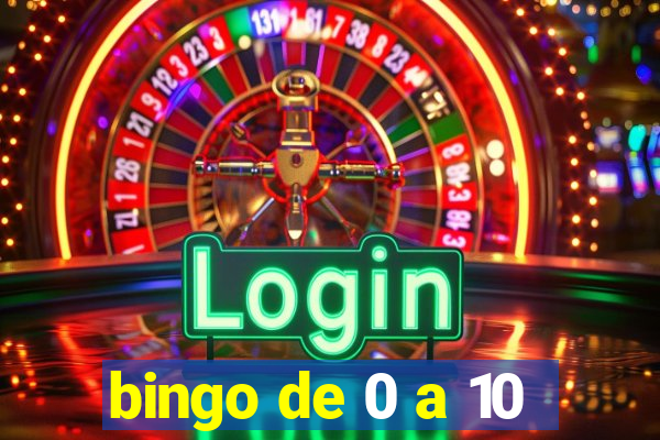 bingo de 0 a 10