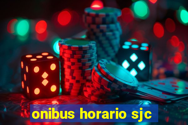 onibus horario sjc