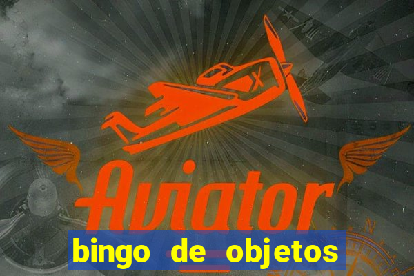 bingo de objetos para imprimir