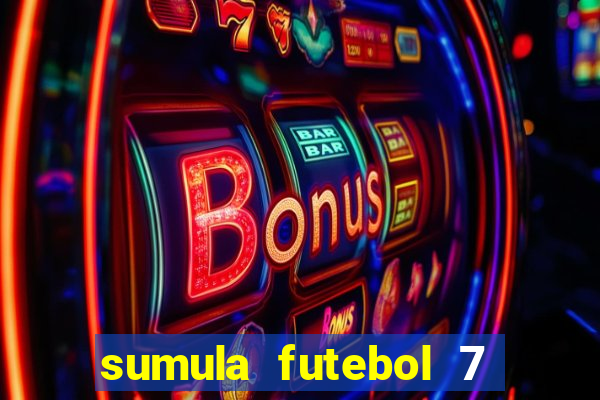 sumula futebol 7 society excel