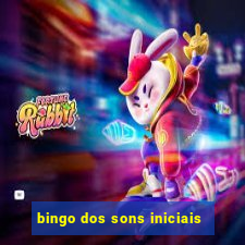 bingo dos sons iniciais