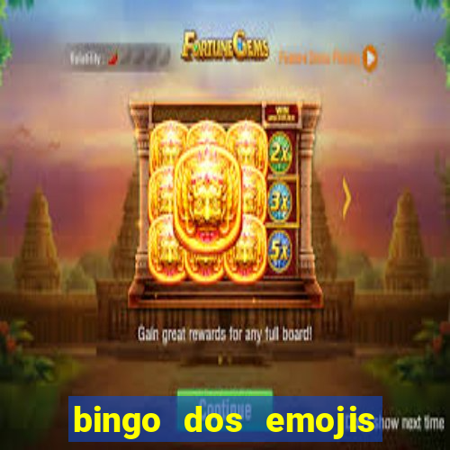 bingo dos emojis para imprimir