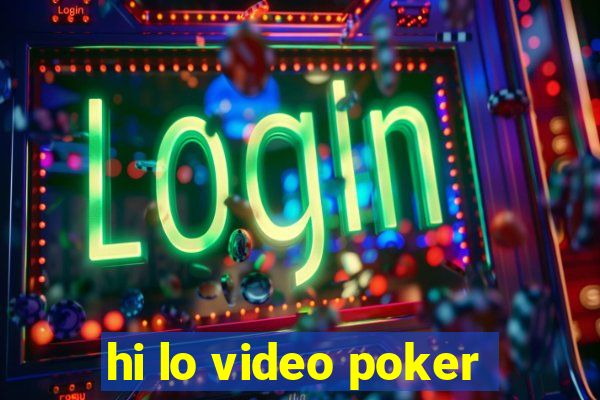 hi lo video poker