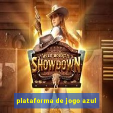 plataforma de jogo azul