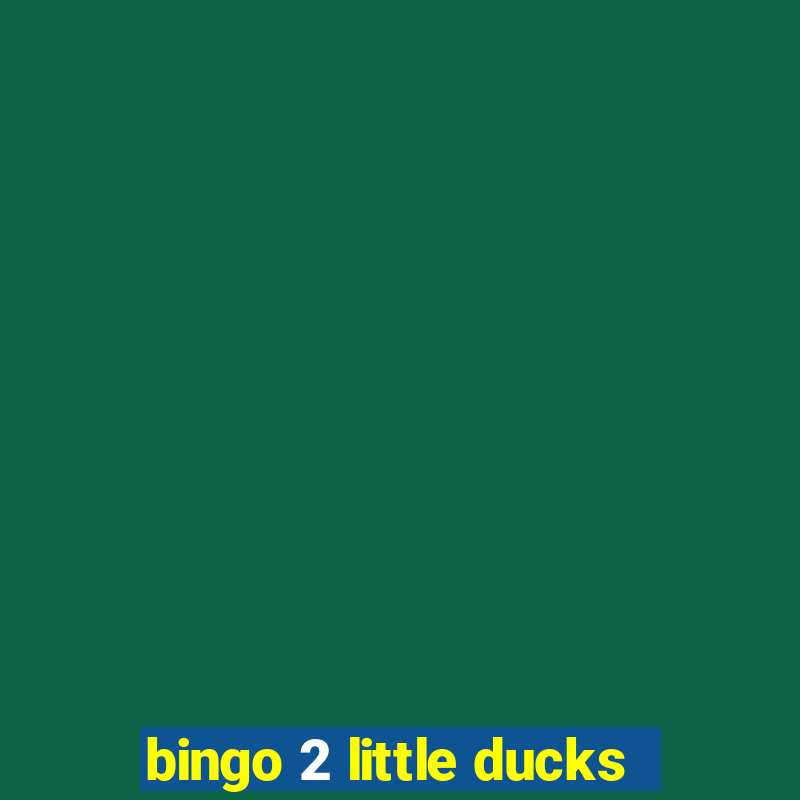 bingo 2 little ducks