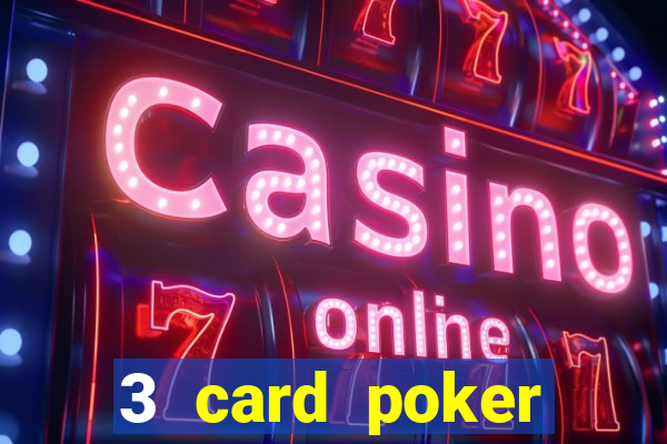 3 card poker casino game