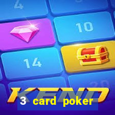 3 card poker casino game