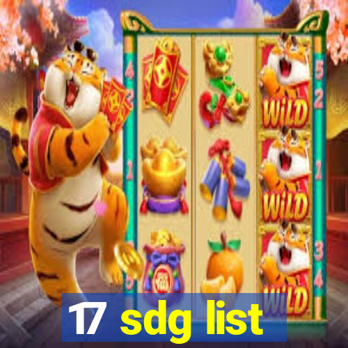 17 sdg list