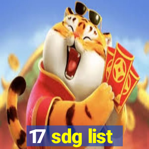 17 sdg list