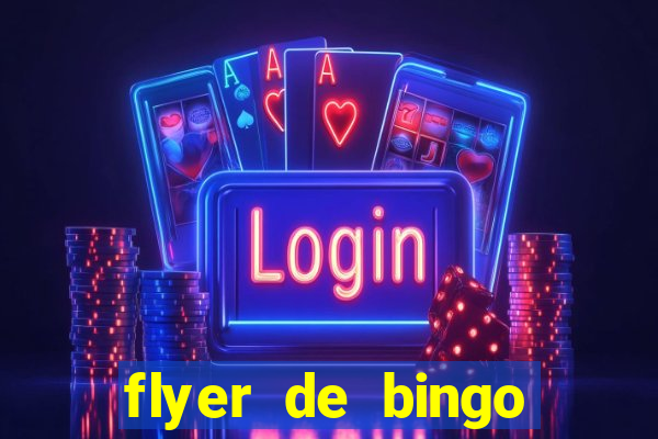 flyer de bingo para editar