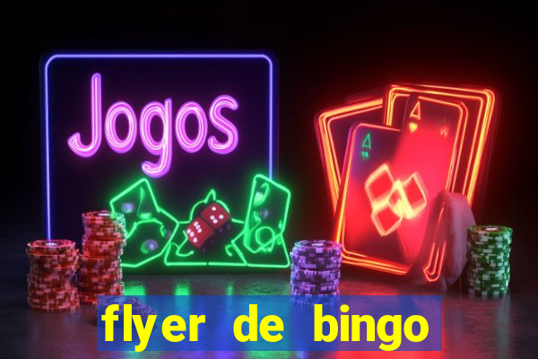 flyer de bingo para editar