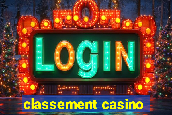 classement casino