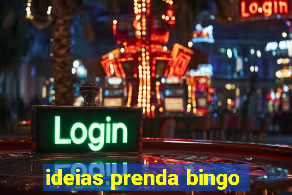 ideias prenda bingo