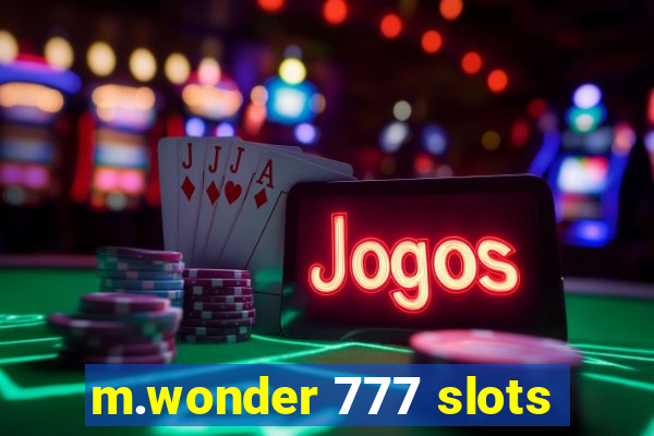 m.wonder 777 slots