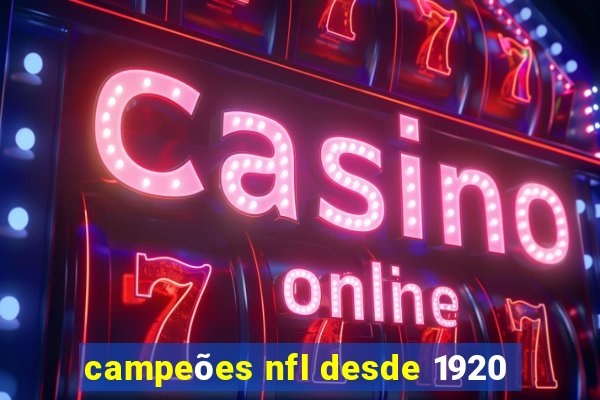 campeões nfl desde 1920