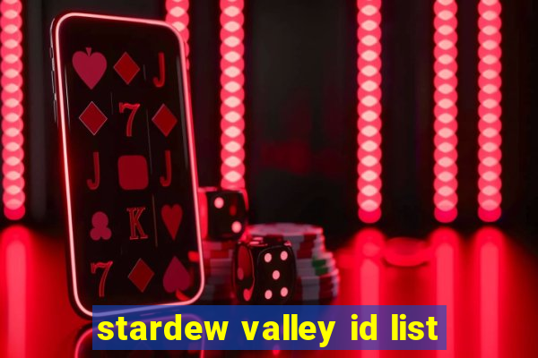 stardew valley id list