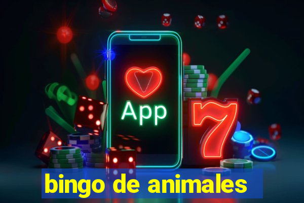 bingo de animales