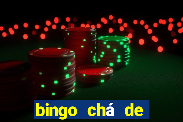 bingo chá de bebê excel