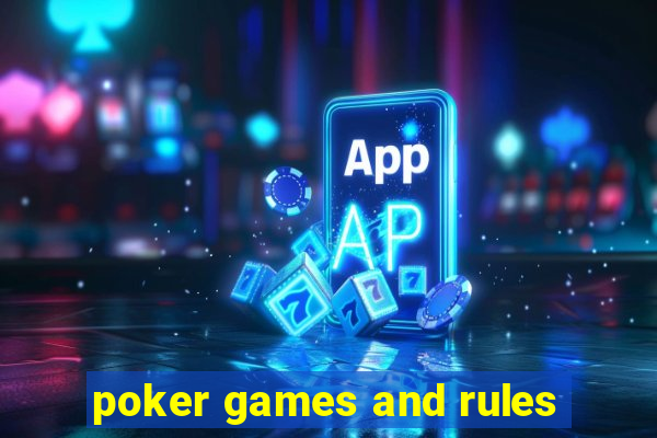 poker games and rules