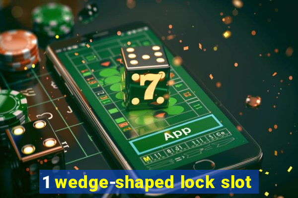 1 wedge-shaped lock slot