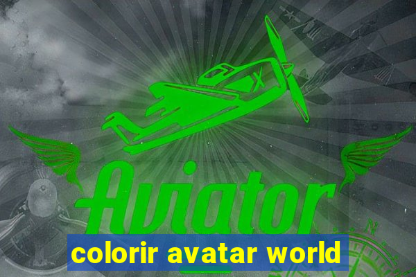 colorir avatar world