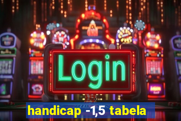 handicap -1,5 tabela