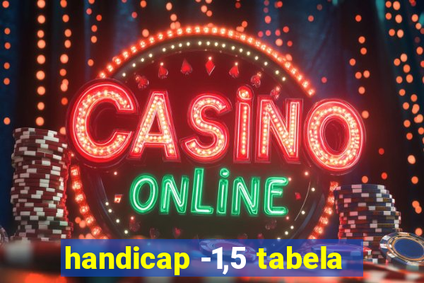 handicap -1,5 tabela