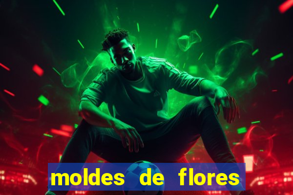 moldes de flores gigantes para imprimir