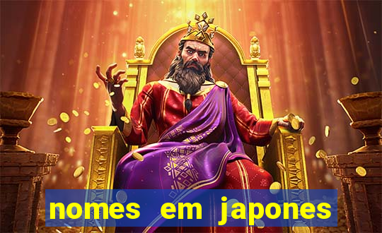 nomes em japones para jogo