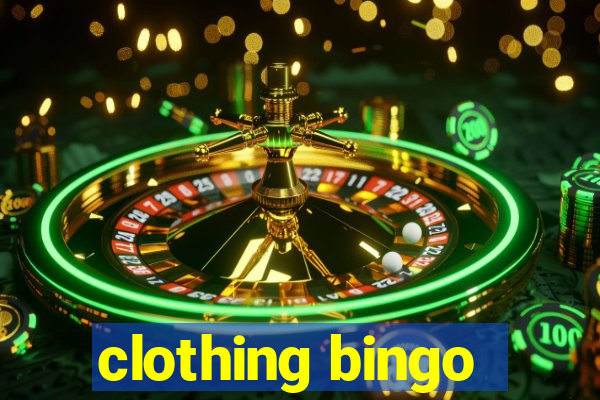 clothing bingo